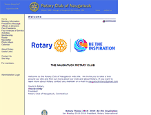 Tablet Screenshot of naugatuckrotary.org